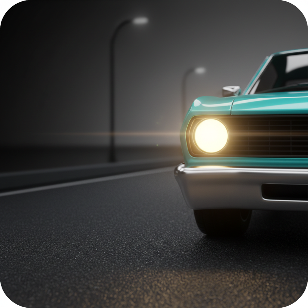 Voiture turquoise